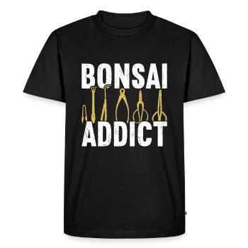 Bonsaï - T-shirt Premium bio Homme - noir - Devant - Nico (187cm)