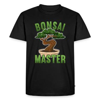 Bonsaï - T-shirt Premium bio Homme - noir - Devant - Nico (187cm)
