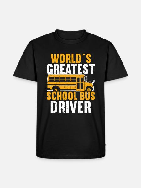 School Bus Driver - Men's Premium Organic T-Shirt - black