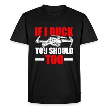 Drone Pilot Drones - Men's Premium Organic T-Shirt - black - Front - Nico (187cm)
