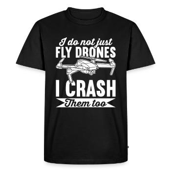 Drone Pilot Drones - Men's Premium Organic T-Shirt - black - Front - Nico (187cm)