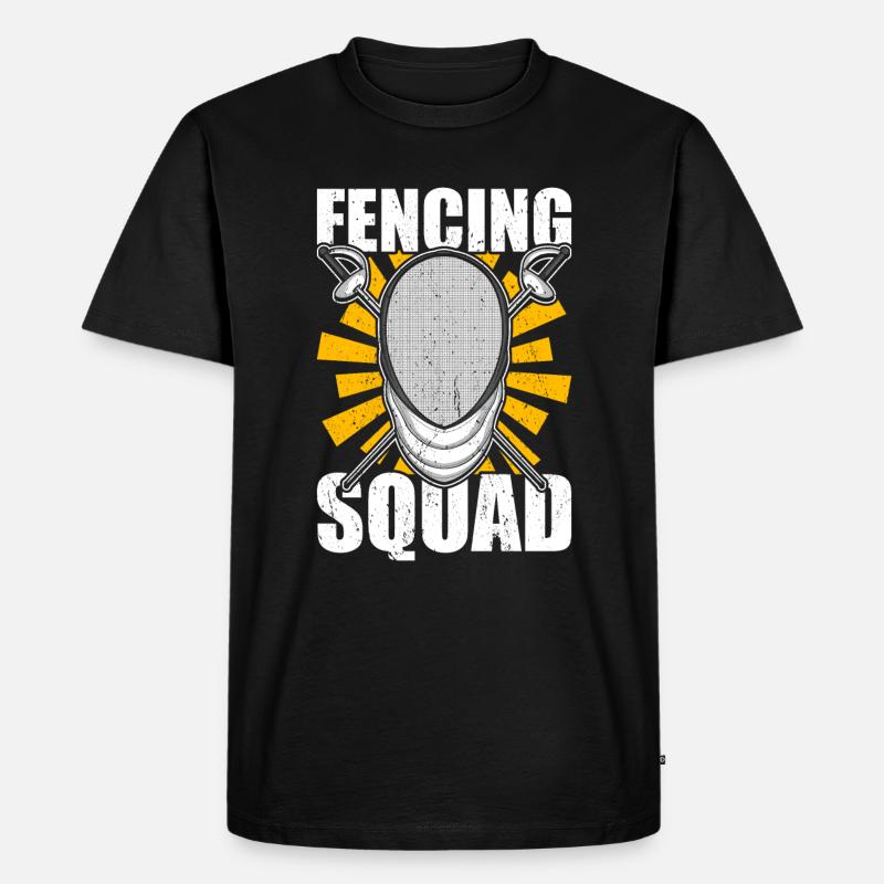 Fechter Fechter - Männer Premium Bio T-Shirt - Schwarz