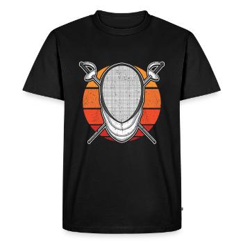 Fencing Fencer - Men's Premium Organic T-Shirt - black - Front - Nico (187cm)