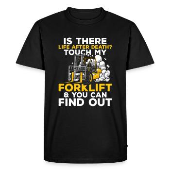 Forklift Driver Forklift Operator - Men's Premium Organic T-Shirt - black - Front - Nico (187cm)