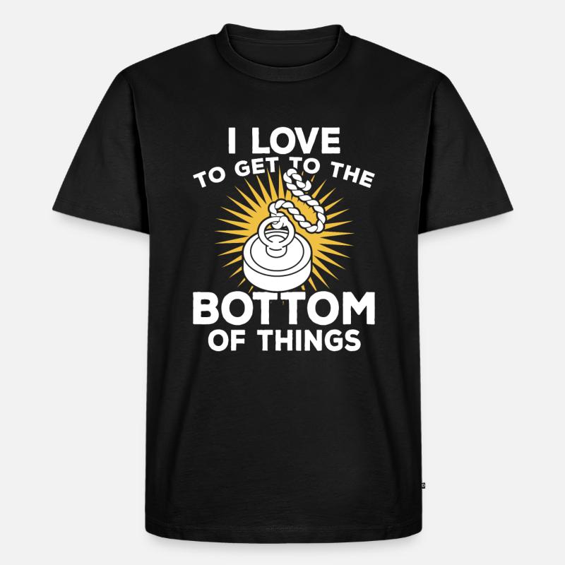 Magnetfischen - Männer Premium Bio T-Shirt - Schwarz