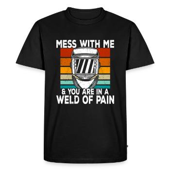 Soudeurs soudeurs - T-shirt Premium bio Homme - noir - Devant - Nico (187cm)