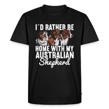 Berger australien - T-shirt Premium bio Homme - noir - Devant - Nico (187cm)