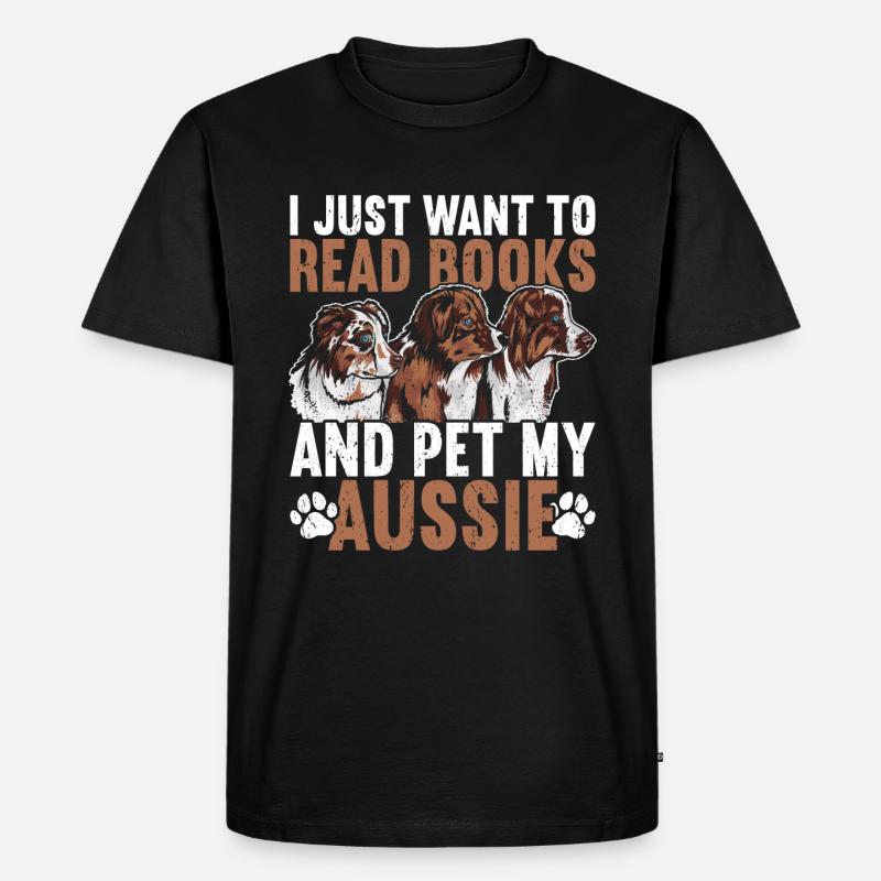 Australischer Schäferhund - Männer Premium Bio T-Shirt - Schwarz