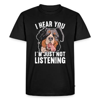 Bouvier bernois - T-shirt Premium bio Homme - noir - Devant - Nico (187cm)