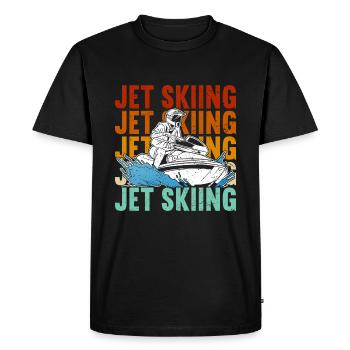 Jet Ski Jet Skiing - T-shirt Premium bio Homme - noir - Devant - Nico (187cm)