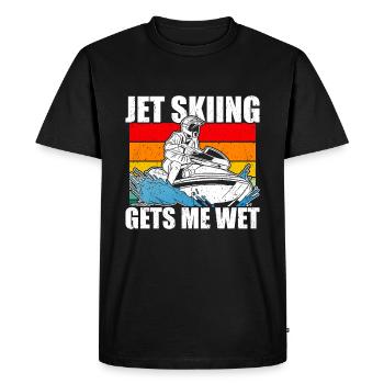 Jet Ski Jet Skiing - T-shirt Premium bio Homme - noir - Devant - Nico (187cm)