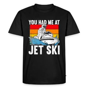 Jet Ski Jet Skiing - T-shirt Premium bio Homme - noir - Devant - Nico (187cm)