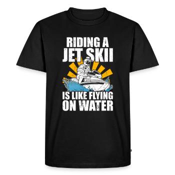 Jet Ski Jet Skiing - T-shirt Premium bio Homme - noir - Devant - Nico (187cm)