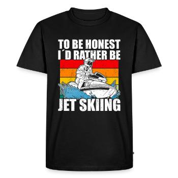 Jet Ski Jet Skiing - T-shirt Premium bio Homme - noir - Devant - Nico (187cm)