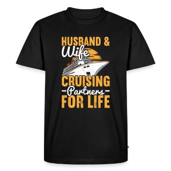 Croisière Croisière Vacances Croisière en famille - T-shirt Premium bio Homme - noir - Devant - Nico (187cm)