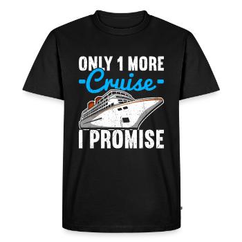 Croisière Croisière Vacances Croisière en famille - T-shirt Premium bio Homme - noir - Devant - Nico (187cm)