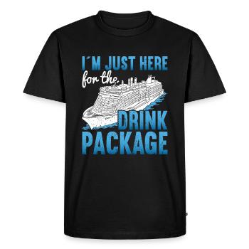 Croisière Croisière Vacances Croisière en famille - T-shirt Premium bio Homme - noir - Devant - Nico (187cm)