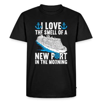 Croisière Croisière Vacances Croisière en famille - T-shirt Premium bio Homme - noir - Devant - Nico (187cm)