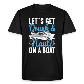 Croisière Croisière Vacances Croisière en famille - T-shirt Premium bio Homme - noir - Devant - Nico (187cm)
