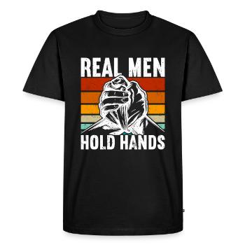 Arm Wrestling Armwrestling - Men's Premium Organic T-Shirt - black - Front - Nico (187cm)