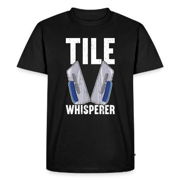 Tuiler Setter Tileter Tiles - T-shirt Premium bio Homme - noir - Devant - Nico (187cm)