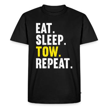 Conducteur de dépanneuse - T-shirt Premium bio Homme - noir - Devant - Nico (187cm)