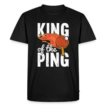 Ping Pong Table Tennis Ping-Pong - Men's Premium Organic T-Shirt - black - Front - Nico (187cm)