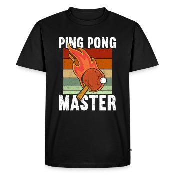 Ping Pong Table Tennis Ping-Pong - Men's Premium Organic T-Shirt - black - Front - Nico (187cm)