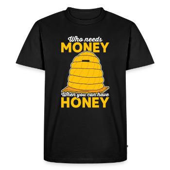 Beekeeper Honeybee Apiarist Beekeeping Bee Keeper - Men's Premium Organic T-Shirt - black - Front - Nico (187cm)