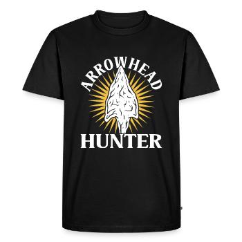 Chasse à la pointe de flèche - T-shirt Premium bio Homme - noir - Devant - Nico (187cm)