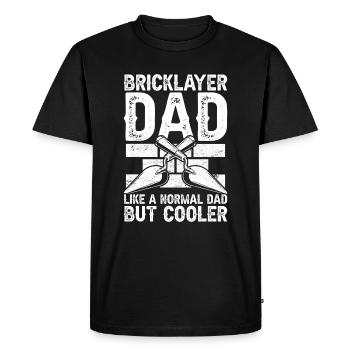 Bricklayer Brick Layer Brickmason Mason - Men's Premium Organic T-Shirt - black - Front - Nico (187cm)