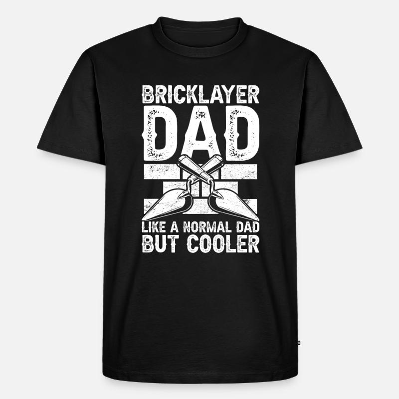 Bricklayer Brick Layer Brickmason Mason - Men's Premium Organic T-Shirt - black