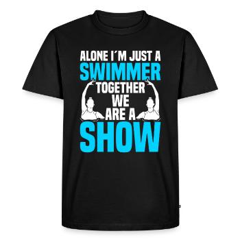 Synchronized Swimming - Men's Premium Organic T-Shirt - black - Front - Nico (187cm)