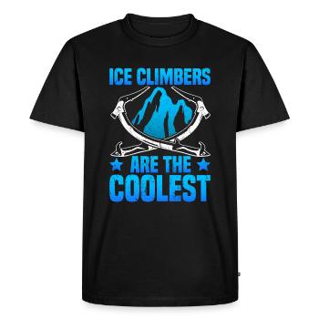 Escalade sur glace Ice Climber - T-shirt Premium bio Homme - noir - Devant - Nico (187cm)