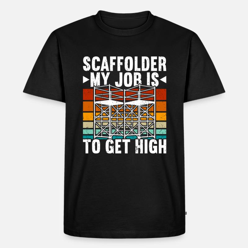 Échafaudage Échafaudage Échafaudage - T-shirt Premium bio Homme - noir
