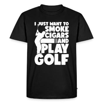 Cigares fumeurs de cigares - T-shirt Premium bio Homme - noir - Devant - Nico (187cm)