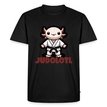 Judo Axolotl Judo Cadeau Judoka - T-shirt Premium bio Homme - noir - Devant - Nico (187cm)
