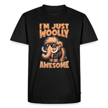 Woolly Mammoth Mammoths Mammoth Gift - Men's Premium Organic T-Shirt - black - Front - Nico (187cm)