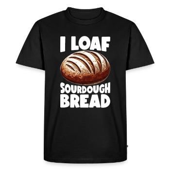 Sourdough Bread Bread Baking Sourdough Starter - Men's Premium Organic T-Shirt - black - Front - Nico (187cm)