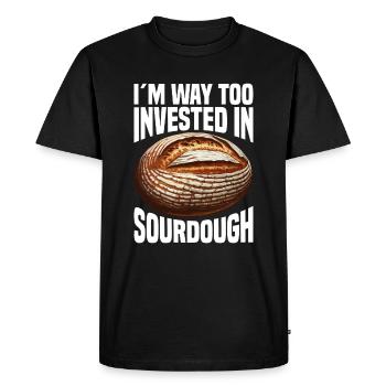 Sourdough Bread Bread Baking Sourdough Starter - Men's Premium Organic T-Shirt - black - Front - Nico (187cm)