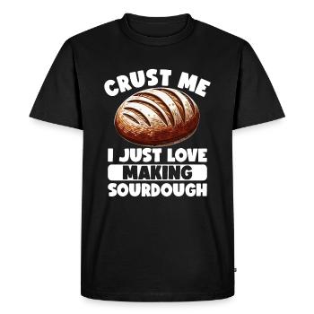 Sourdough Bread Bread Baking Sourdough Starter - Men's Premium Organic T-Shirt - black - Front - Nico (187cm)