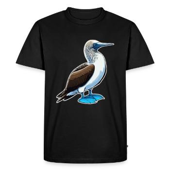 Oiseau à pieds bleus Booby Birds Cadeau d’oiseau - T-shirt Premium bio Homme - noir - Devant - Nico (187cm)