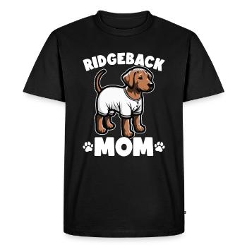 Chien Rhodesian Ridgeback Rhodesian Ridgebacks - T-shirt Premium bio Homme - noir - Devant - Nico (187cm)