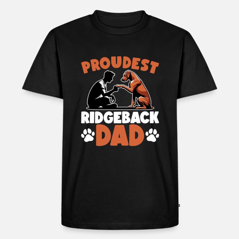 Rhodesian Ridgeback Dad Rhodesian Ridgeback - Men's Premium Organic T-Shirt - black