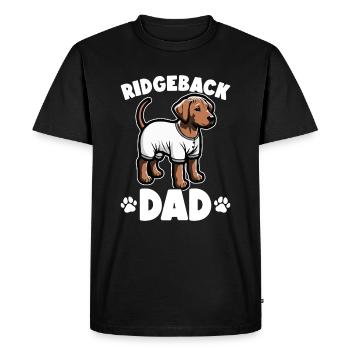 Chien Rhodesian Ridgeback Rhodesian Ridgebacks - T-shirt Premium bio Homme - noir - Devant - Nico (187cm)