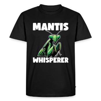 Praying Mantis Insect Entomology Entomologist - Men's Premium Organic T-Shirt - black - Front - Nico (187cm)