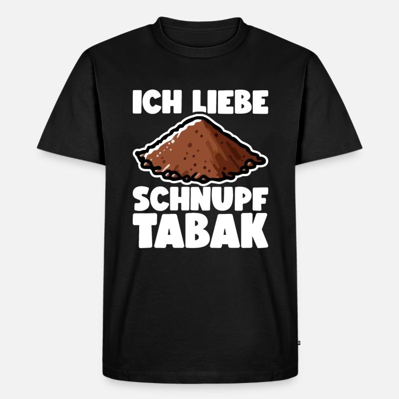 Schnupftabak - Männer Premium Bio T-Shirt - Schwarz