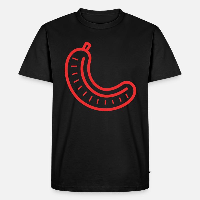 Merguez - Männer Premium Bio T-Shirt - Schwarz