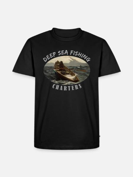 Deep sea fishing - Men's Premium Organic T-Shirt - black