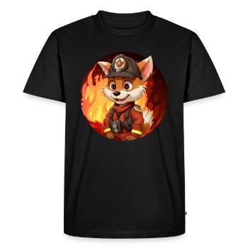Brigade de pompiers de Füchse - T-shirt Premium bio Homme - noir - Devant - Nico (187cm)